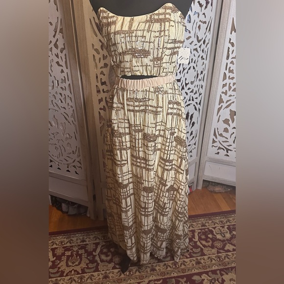 Free People x En Saison “Romi” Sequin Embellished Top and Skirt Set. NWT - Picture 4 of 8